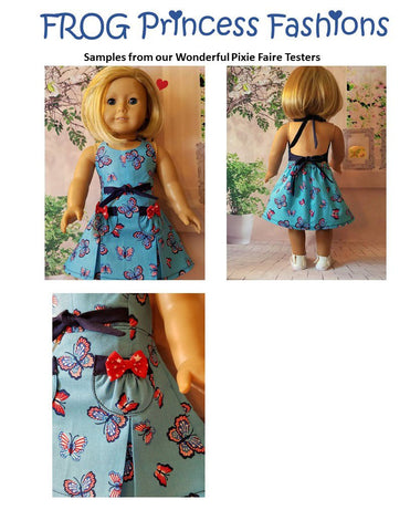 Frog Princess Fashions 18 Inch Modern Retro Romper 18" Doll Clothes Pattern larougetdelisle