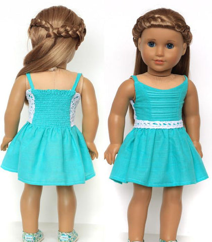 Liberty Jane 18 Inch Modern Boomerit Falls Dress 18" Doll Clothes Pattern larougetdelisle