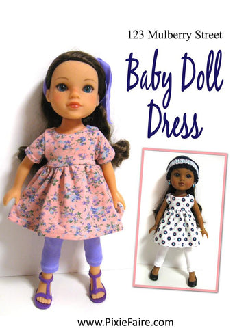 123 Mulberry Street H4H/Les Cheries Baby Doll Dress Pattern for Les Cheries and Hearts for Hearts Girls Dolls larougetdelisle