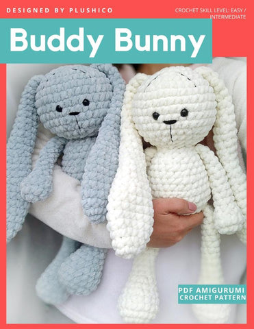 Plushico Amigurumi Buddy Bunny Amigurumi Crochet Pattern larougetdelisle