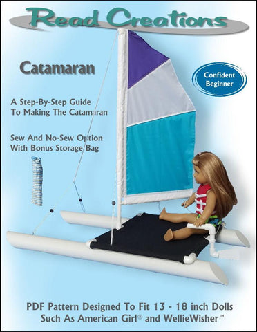 Read Creations 18 Inch Modern Catamaran PVC Pattern for 13" to 18" Dolls larougetdelisle