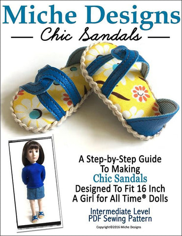 Miche Designs A Girl For All Time Chic Sandals for AGAT Dolls larougetdelisle