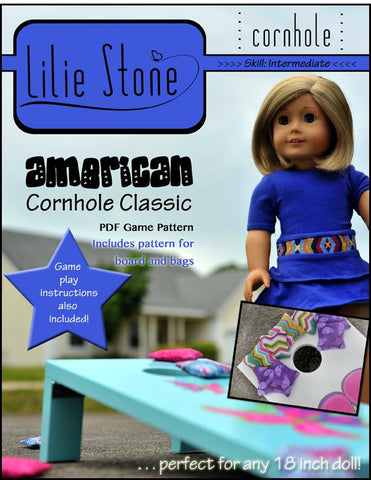 Lilie Stone 18 Inch Modern American Cornhole Classic 18" Doll Accessories larougetdelisle