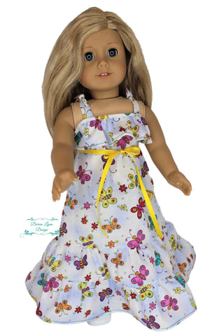 Doreen Lynn Design 18 Inch Modern Aubrey Dress 18" Doll Clothes Pattern larougetdelisle