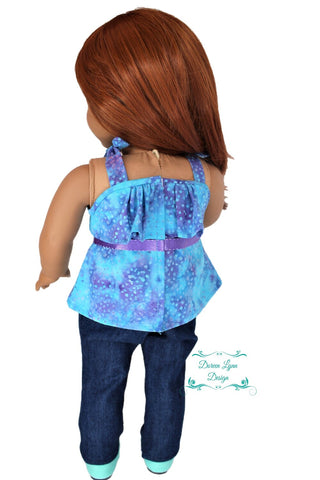 Doreen Lynn Design 18 Inch Modern Aubrey Dress 18" Doll Clothes Pattern larougetdelisle