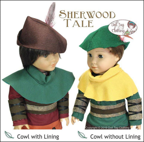 Doll Tag Clothing 18 Inch Modern Sherwood Tale 18" Doll Clothes Pattern larougetdelisle