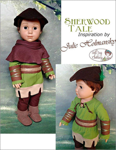 Doll Tag Clothing 18 Inch Modern Sherwood Tale 18" Doll Clothes Pattern larougetdelisle