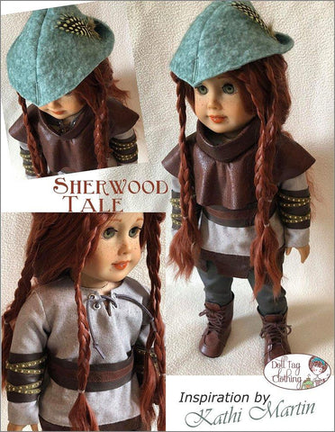 Doll Tag Clothing 18 Inch Modern Sherwood Tale 18" Doll Clothes Pattern larougetdelisle