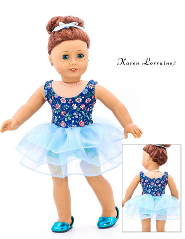 Karen Lorraine Design 18 Inch Modern Dance Time 18" Doll Clothes Pattern larougetdelisle