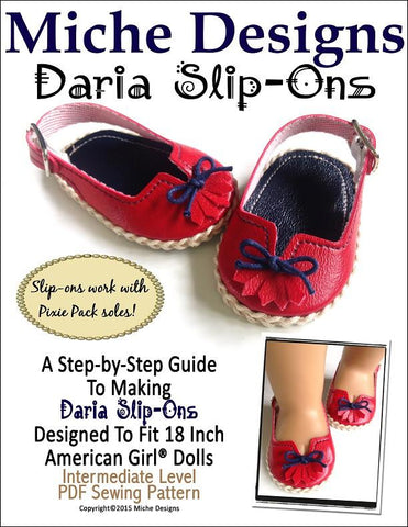 Miche Designs Shoes Daria Slip-Ons 18" Doll Shoes larougetdelisle