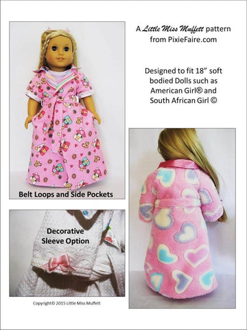 Little Miss Muffett 18 Inch Modern Dreamy Dressing Gowns 18" Doll Clothes larougetdelisle