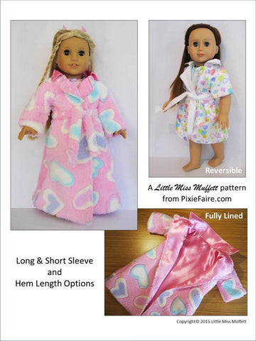 Little Miss Muffett 18 Inch Modern Dreamy Dressing Gowns 18" Doll Clothes larougetdelisle