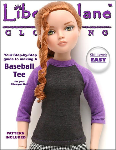 Liberty Jane Ellowyne Baseball Tee Pattern for Ellowyne larougetdelisle