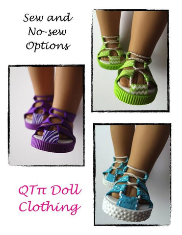 QTπ Doll Clothing Shoes Expedition Sandals 18" Doll Shoes larougetdelisle