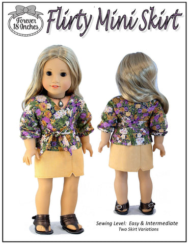 Forever 18 Inches 18 Inch Modern Flirty Mini Skirt 18" Doll Clothes larougetdelisle