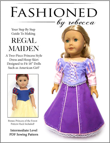 Fashioned by Rebecca 18 Inch Modern Regal Maiden 18" Doll Clothes larougetdelisle