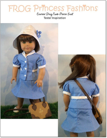 Frog Princess Fashions 18 Inch Modern Career Day 18" Doll Clothes Pattern larougetdelisle