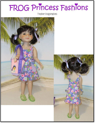 Frog Princess Fashions Ruby Red Fashion Friends Key West Wrap Dress, Top, Skirt, and Bag Doll Clothes Pattern for Ruby Red Fashion Friends® larougetdelisle