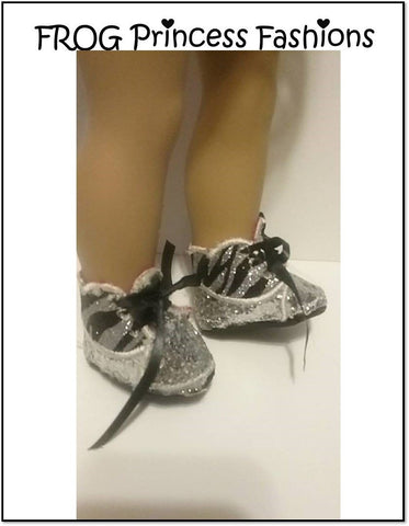 Frog Princess Fashions Machine Embroidery Design Edelweiss Shoes 18" Doll Machine Embroidery Design larougetdelisle