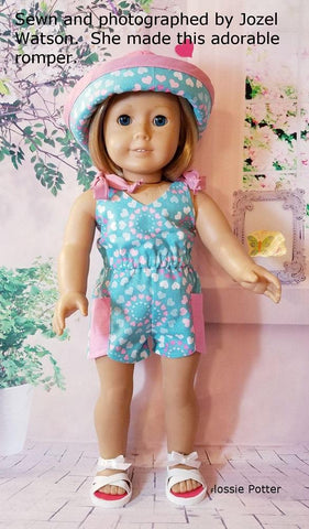 Flossie Potter 18 Inch Modern Sweetie Pie Hat 18" Doll Clothes Pattern larougetdelisle