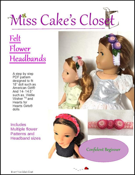 18 doll headbands