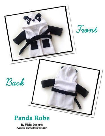 Miche Designs 18 Inch Modern Panda Robe 18" Doll Clothes larougetdelisle