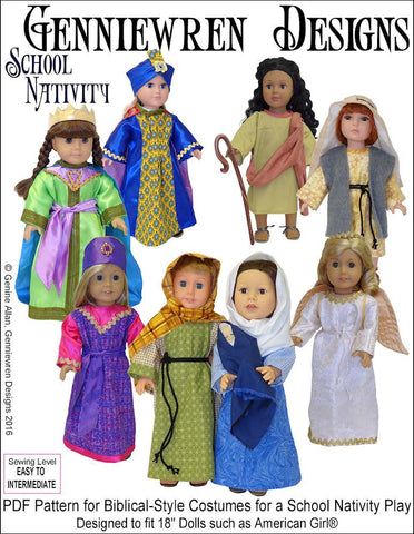 Genniewren 18 Inch Modern School Nativity 18" Doll Clothes larougetdelisle