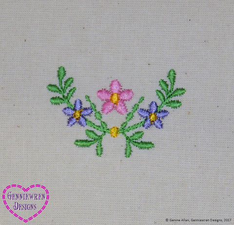 Genniewren Machine Embroidery Design Free Floral Spray Machine Embroidery Design larougetdelisle