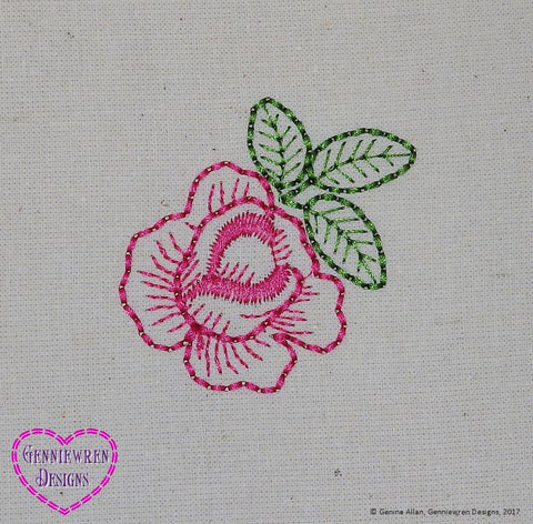 Genniewren Machine Embroidery Design FREE Vintage Rose Machine Embroidery Design larougetdelisle