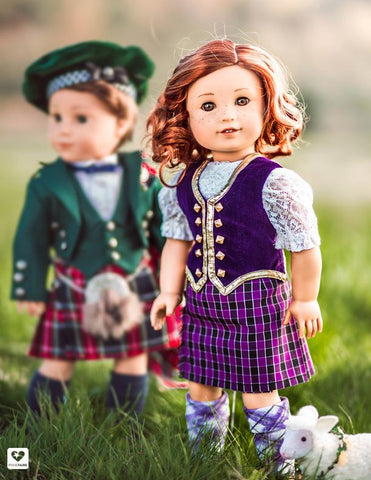 Genniewren 18 Inch Modern Unisex Highland Bundle 18" Doll Clothes Pattern larougetdelisle