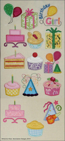 Genniewren Machine Embroidery Design Mini Applique Cupcakes & Birthdays Machine Embroidery Designs larougetdelisle
