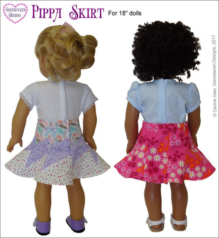 Genniewren 18 Inch Modern Pippa Skirt 18" Doll Clothes larougetdelisle