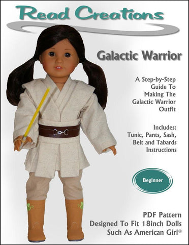 Read Creations 18 Inch Modern Galactic Warrior 18" Doll Clothes Pattern larougetdelisle