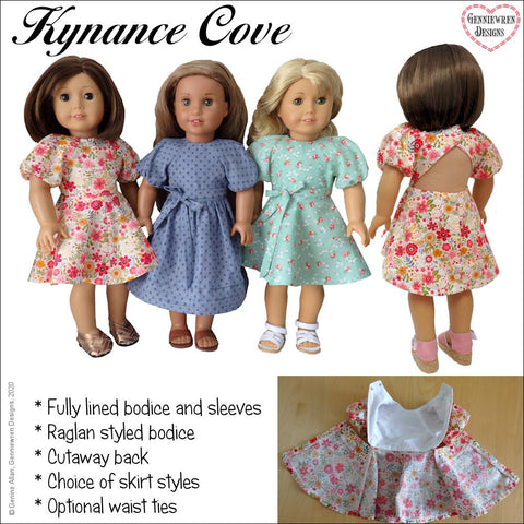 Genniewren 18 Inch Modern Kynance Cove Dress 18" Doll Clothes larougetdelisle