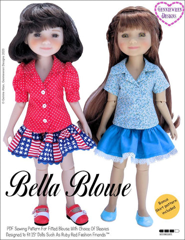 Genniewren Ruby Red Fashion Friends Bella Blouse Doll Clothes Pattern for Ruby Red Fashion Friends larougetdelisle