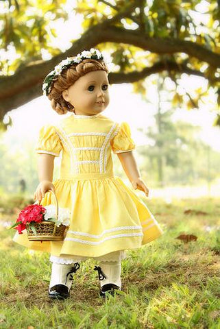 Heritage Doll Fashions 18 Inch Historical 1864 School Dress 18" Doll Clothes Pattern larougetdelisle