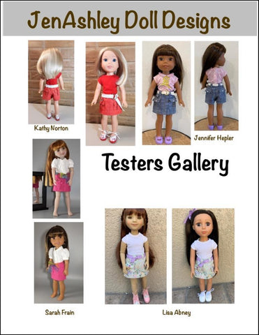 Jen Ashley Doll Designs WellieWishers Safari Skort 14.5" Doll Clothes larougetdelisle
