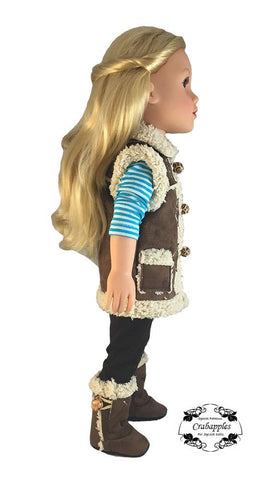 Crabapples Journey Girl Chilly Morning Vest Pattern for Journey Girls Dolls larougetdelisle