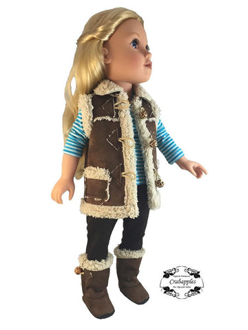 Crabapples Journey Girl Chilly Morning Vest Pattern for Journey Girls Dolls larougetdelisle