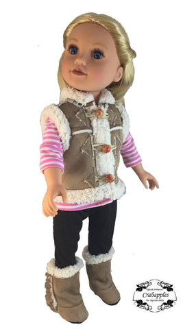 Crabapples Journey Girl Chilly Morning Vest Pattern for Journey Girls Dolls larougetdelisle