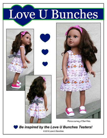 Love U Bunches Journey Girl Polka Dot Party Dress for Journey Girls Dolls larougetdelisle