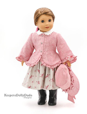 Keepers Dolly Duds Designs 18 Inch Historical Sunday Stroll 18" Doll Clothes Pattern larougetdelisle