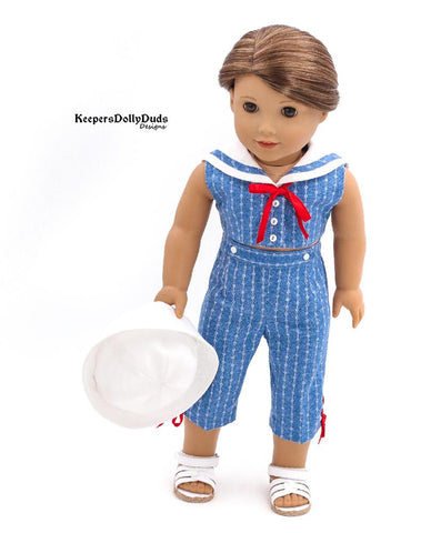 Keepers Dolly Duds Designs 18 Inch Historical Setting Sail 18" Doll Clothes Pattern larougetdelisle