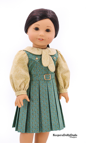 Keepers Dolly Duds Designs 18 Inch Historical Library Assistant 18" Doll Clothes Pattern larougetdelisle