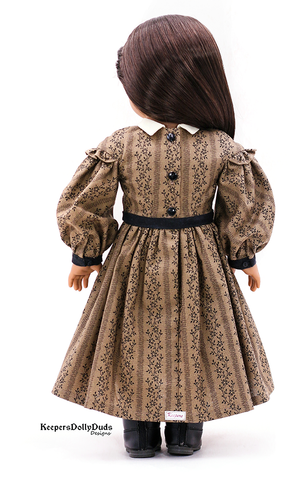 Keepers Dolly Duds Designs 18 Inch Historical Jo's Writing Dress 18" Doll Clothes Pattern larougetdelisle