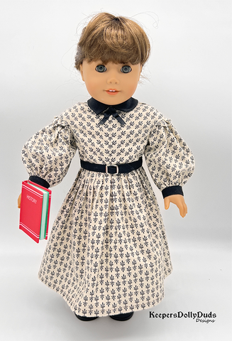 Keepers Dolly Duds Designs 18 Inch Historical Jo's Writing Dress 18" Doll Clothes Pattern larougetdelisle