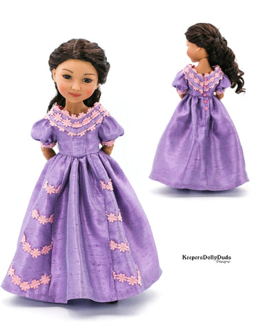 Keepers Dolly Duds larougetdelisle Ruby Red Fashion Friends Meg's Ball Gown Pattern for 15" Ruby Red Fashion Friends Dolls larougetdelisle