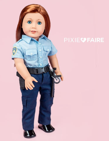 Koski Kreations 18 Inch Modern Law Enforcement Uniform 18" Doll Clothes Pattern larougetdelisle