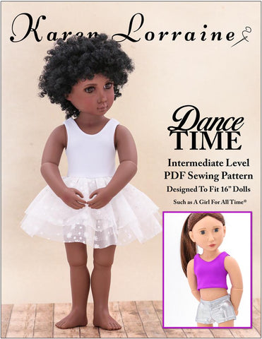 Karen Lorraine Design A Girl For All Time Dance Time Pattern For A Girl For All Time Dolls larougetdelisle