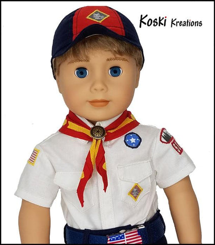 Koski Kreations 18 Inch Modern Boys Club Uniform 18" Doll Clothes Pattern larougetdelisle